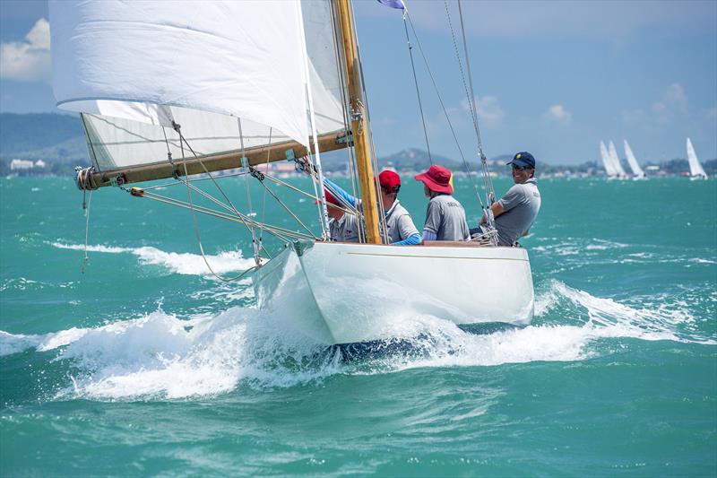 The beautiful 90-year old Selma enjoyed racing in the Gulf of Thailand at the Top of the Gulf Regatta photo copyright Guy Nowell / Top of the Gulf Regatta taken at Ocean Marina Yacht Club and featuring the Classic Yachts class