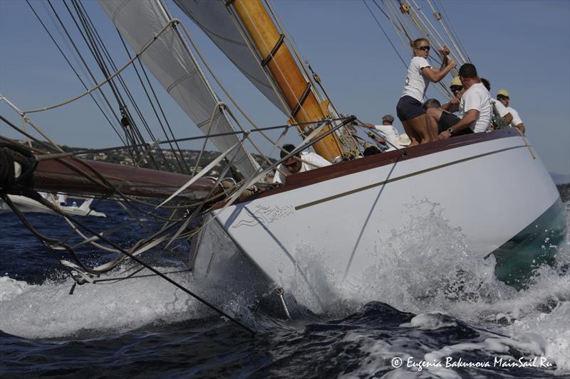 Les Voiles de Saint-Tropez day 2 photo copyright Eugenia Bakunova / www.mainsail.ru taken at Société Nautique de Saint-Tropez and featuring the Classic Yachts class