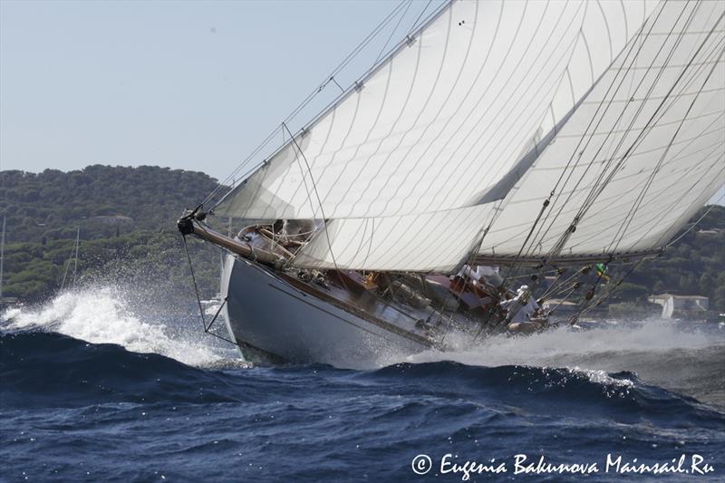 Les Voiles de Saint-Tropez day 4 photo copyright Eugenia Bakunova / www.mainsail.ru taken at Société Nautique de Saint-Tropez and featuring the Classic Yachts class