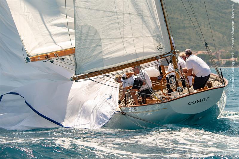 Comet on 2019 Argentario Sailing Week day 4 photo copyright Taccola Lanfrancotti taken at Yacht Club Santo Stefano and featuring the Classic Yachts class