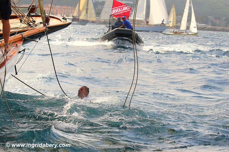 Classics Marigold (black hull) and Endrick crash at Les Voiles de Saint-Tropez 2019 - photo © Ingrid Abery / www.ingridabery.com