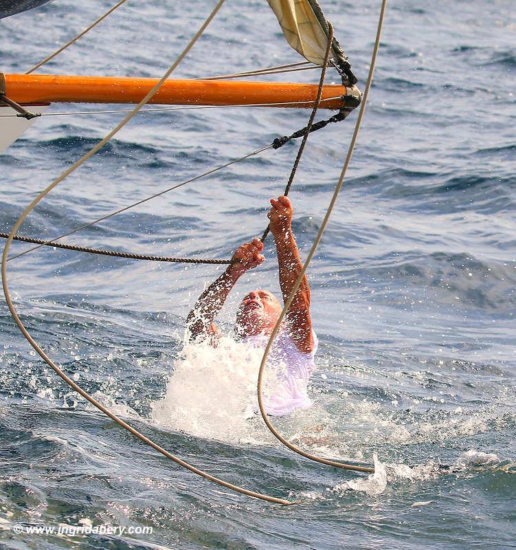 Classics Marigold (black hull) and Endrick crash at Les Voiles de Saint-Tropez 2019 photo copyright Ingrid Abery / www.ingridabery.com taken at Société Nautique de Saint-Tropez and featuring the Classic Yachts class