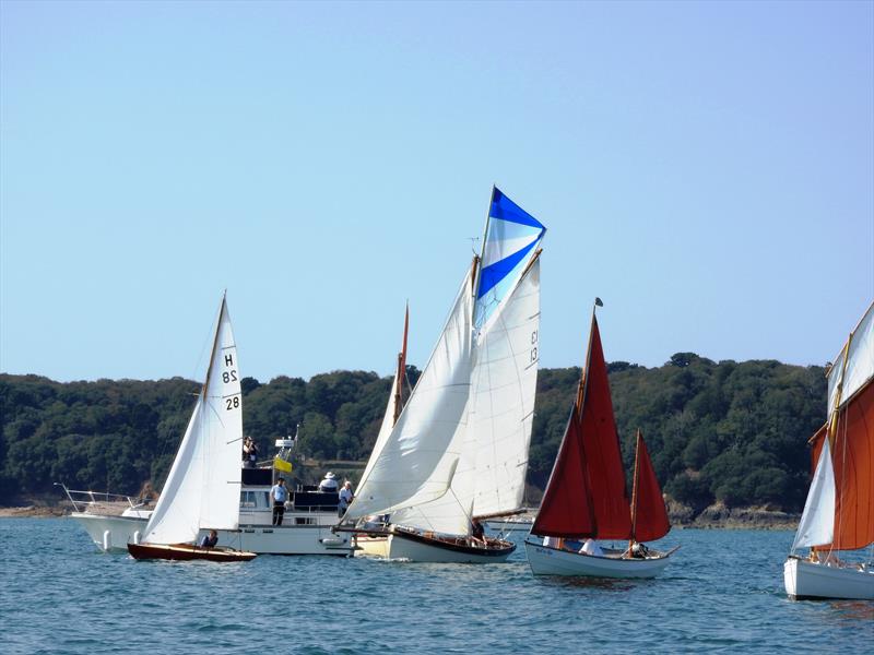 Dayboat start during the Carey Olsen Jersey Regatta photo copyright Nick Poole taken at Royal Channel Islands Yacht Club and featuring the Classic Yachts class