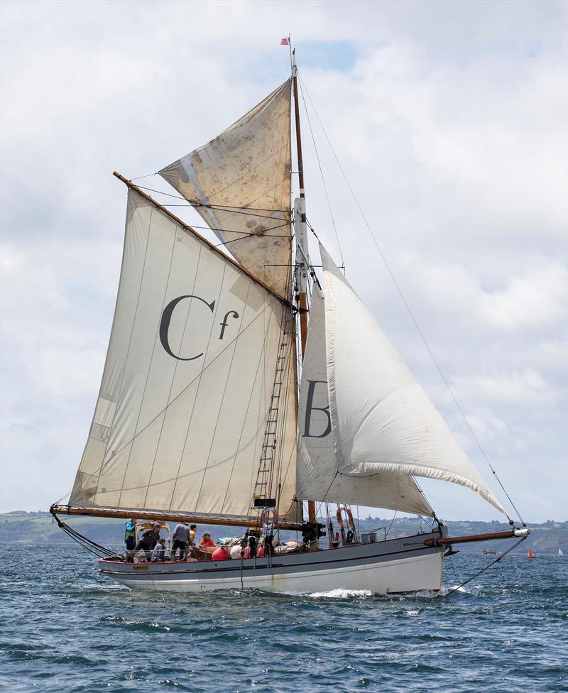 Barnabas – built in 1881, a St Ives Mackerel Driver, typical of the Falmouth fishing fleet of the past photo copyright Doug Jackson Photography taken at  and featuring the Classic Yachts class