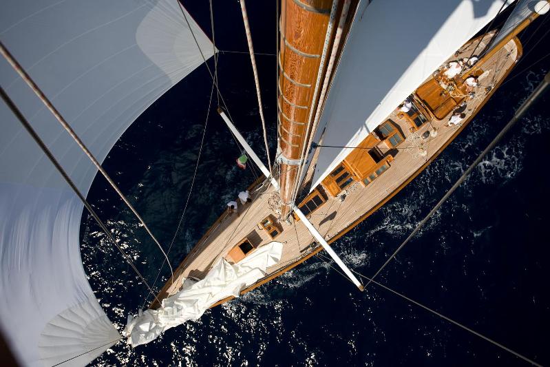 Carlo Falcone's Mariella, the 79ft William Fife defender was built in 1936 photo copyright Mariella taken at Antigua Yacht Club and featuring the Classic Yachts class