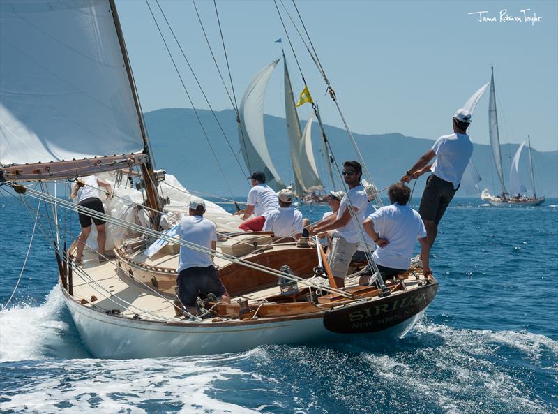 Panerai Classic Yachts Challenge on day 1 of racing at Argentario Sailing Week photo copyright James Taylor taken at  and featuring the Classic Yachts class