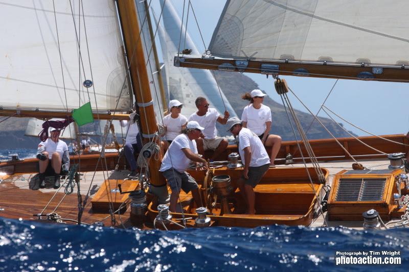 79' Mariella evened the score in Vintage Class A - Antigua Classic Yacht Regatta 2018 photo copyright Tim Wright taken at Antigua Yacht Club and featuring the Classic Yachts class