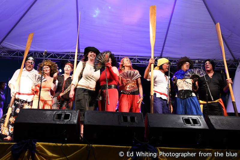 Last night's Sea Shanty contest blew expectations out of the water - Antigua Classic Yacht Regatta 2018 photo copyright Ed Whiting taken at Antigua Yacht Club and featuring the Classic Yachts class