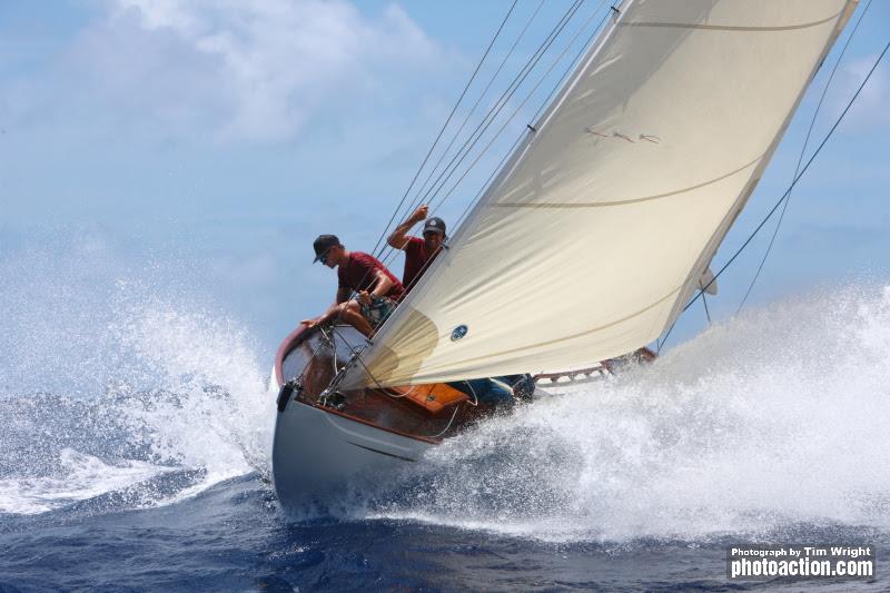 Seefalke II was built as a sail trainer for the German Navy - Antigua Classic Yacht Regatta 2018 - photo © Tim Wright