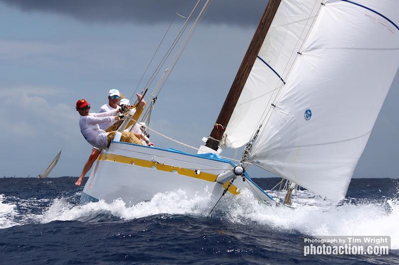 First place winner of Traditional Class, 36' Carriacou sloop Sweetheart - 2018 Antigua Classic Yacht Regatta - photo © Tim Wright / www.photoaction.com