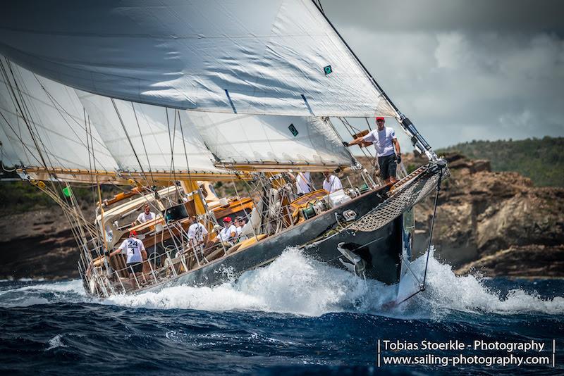 Overall Winner of the 31st Antigua Classic Yacht Regatta was the mighty ASCHANTI IV - 2018 Antigua Classic Yacht Regatta photo copyright Tobias Stoerkle www.blende64.com taken at Antigua Yacht Club and featuring the Classic Yachts class