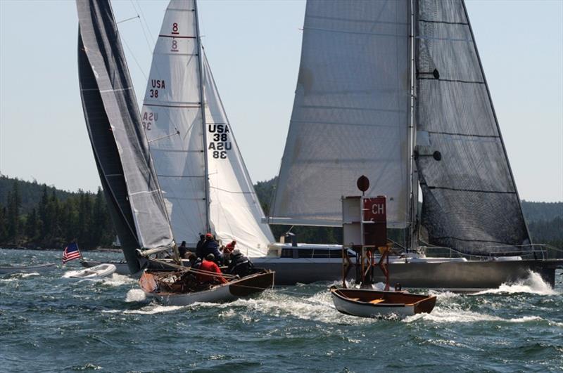 The Castine Classic Yacht Race atracts a wide variety of vessels, including the 69' `Isobel`, the 48' `Pleione` and a classic Nielsen sloop photo copyright Kathy Mansfield taken at Castine Yacht Club and featuring the Classic Yachts class