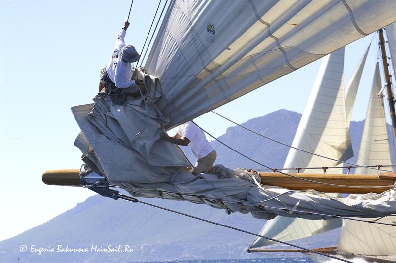 Regates Royales from Cannes - September 28, 2018 photo copyright Eugenia Bakunov taken at Yacht Club de Cannes and featuring the Classic Yachts class