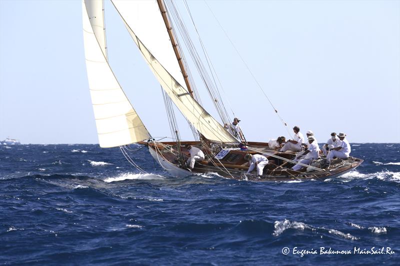 Regates Royales from Cannes - September 28, 2018 photo copyright Eugenia Bakunov taken at Yacht Club de Cannes and featuring the Classic Yachts class