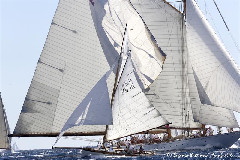 Regates Royales from Cannes - September 28, 2018 photo copyright Eugenia Bakunov taken at Yacht Club de Cannes and featuring the Classic Yachts class