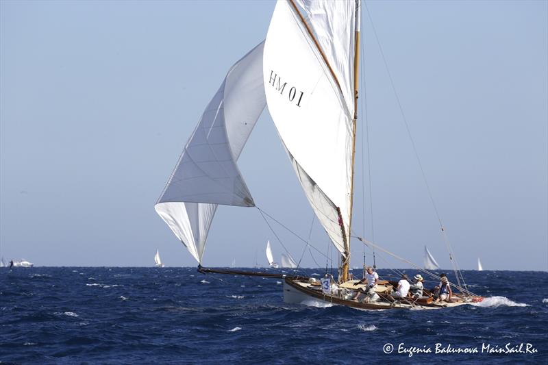 Regates Royales from Cannes - September 28, 2018 photo copyright Eugenia Bakunov taken at Yacht Club de Cannes and featuring the Classic Yachts class