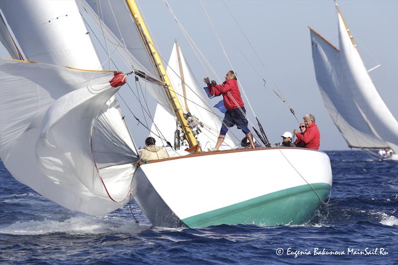 Regates Royales from Cannes - September 28, 2018 photo copyright Eugenia Bakunov taken at Yacht Club de Cannes and featuring the Classic Yachts class