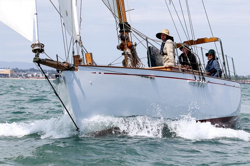 Merlin skippered by John Counsell came out for the second day of racing photo copyright Alex McKinnon Photography taken at Royal Yacht Club of Victoria and featuring the Classic Yachts class