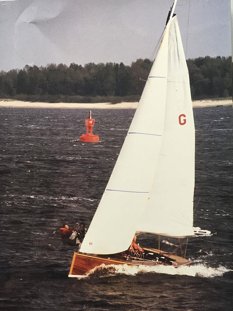 Getting the 8 metre centreboarder wound up. - photo © Hinnerk Bodendieck