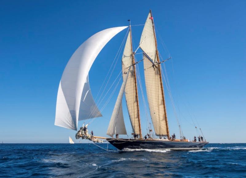 Mariette of 1915 - 138ft 1915 Nathanael Herreshoff schooner photo copyright Francesco e Roberta Rastrelli / Blue Passion 2018 taken at Yacht Club Costa Smeralda and featuring the Classic Yachts class