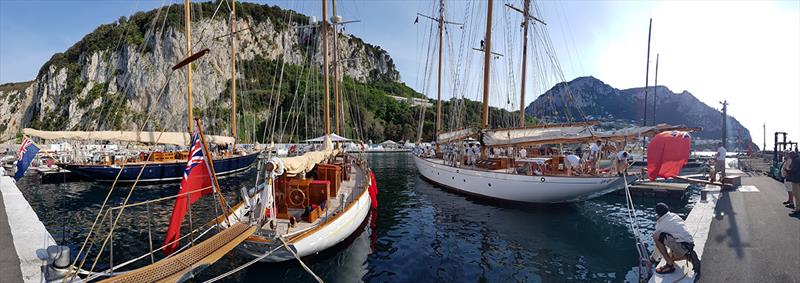 The Capri Classica schooners in Capri's Marina Grande photo copyright James Boyd / www.sailingintelligence.com taken at Yacht Club Capri and featuring the Classic Yachts class