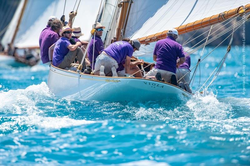 Day 1 - 2019 Argentario Sailing Week photo copyright Taccola Lanfrancotti taken at Yacht Club Santo Stefano and featuring the Classic Yachts class