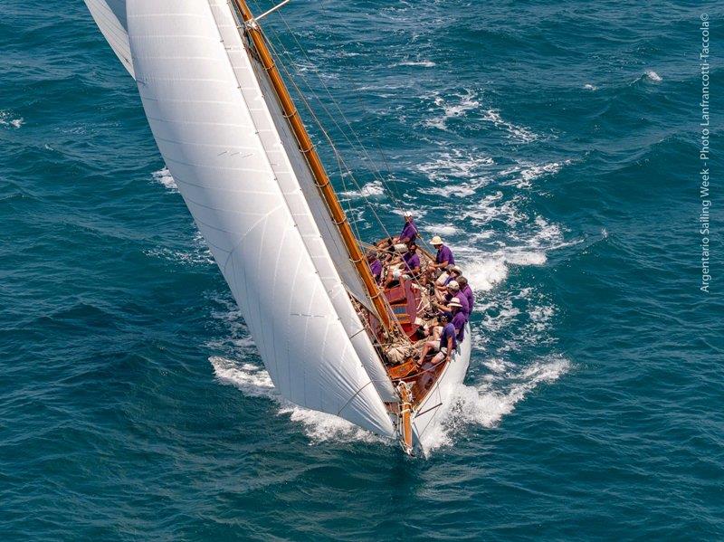 Day 1 - 2019 Argentario Sailing Week photo copyright Taccola Lanfrancotti taken at Yacht Club Santo Stefano and featuring the Classic Yachts class