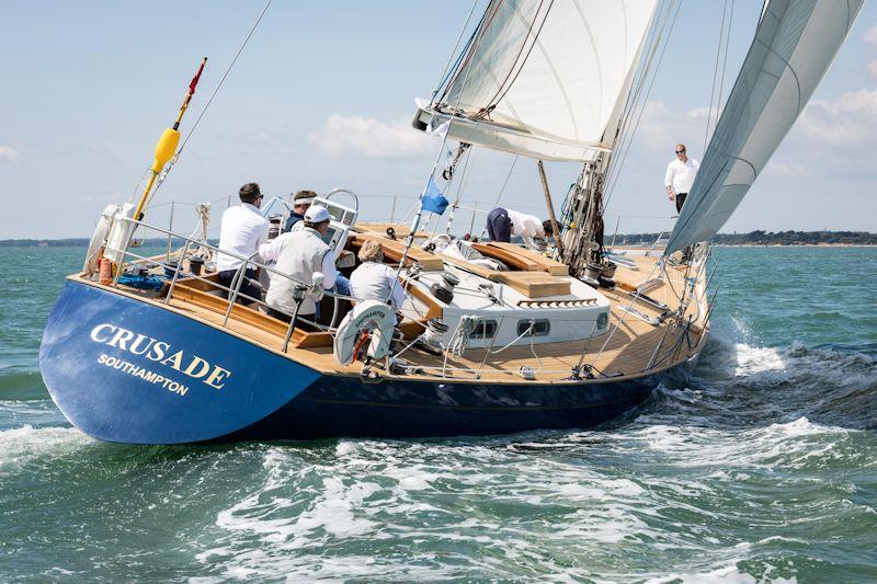 Crusade on day 3 of Panerai British Classic Week 2019 photo copyright Chris Brown taken at British Classic Yacht Club and featuring the Classic Yachts class