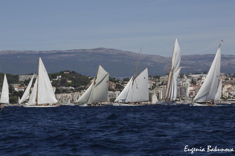 Final day of  Classic Yachts participating in the  Regates Royales Cannes, September 2019 photo copyright Eugenia Bakunova / www.mainsail.ru taken at Yacht Club de Cannes and featuring the Classic Yachts class