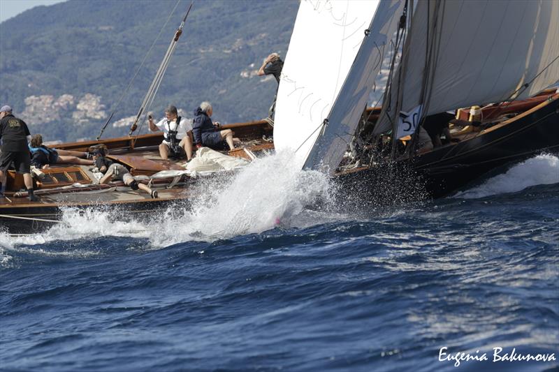 Final day of  Classic Yachts participating in the  Regates Royales Cannes, September 2019 photo copyright Eugenia Bakunova / www.mainsail.ru taken at Yacht Club de Cannes and featuring the Classic Yachts class