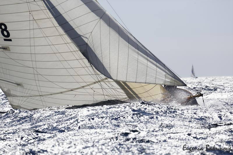 Final day of  Classic Yachts participating in the  Regates Royales Cannes, September 2019 photo copyright Eugenia Bakunova / www.mainsail.ru taken at Yacht Club de Cannes and featuring the Classic Yachts class