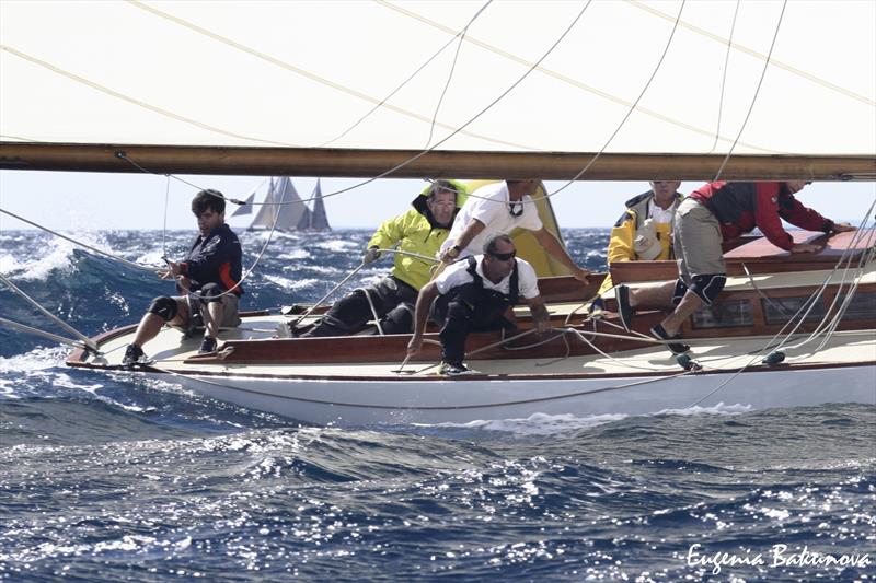 Final day of  Classic Yachts participating in the  Regates Royales Cannes, September 2019 photo copyright Eugenia Bakunova / www.mainsail.ru taken at Yacht Club de Cannes and featuring the Classic Yachts class