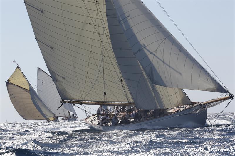 Final day of  Classic Yachts participating in the  Regates Royales Cannes, September 2019 photo copyright Eugenia Bakunova / www.mainsail.ru taken at Yacht Club de Cannes and featuring the Classic Yachts class