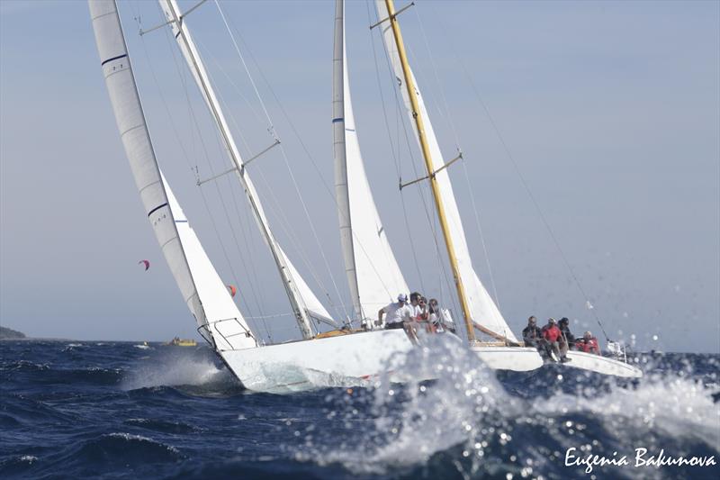 Final day of  Classic Yachts participating in the  Regates Royales Cannes, September 2019 photo copyright Eugenia Bakunova / www.mainsail.ru taken at Yacht Club de Cannes and featuring the Classic Yachts class