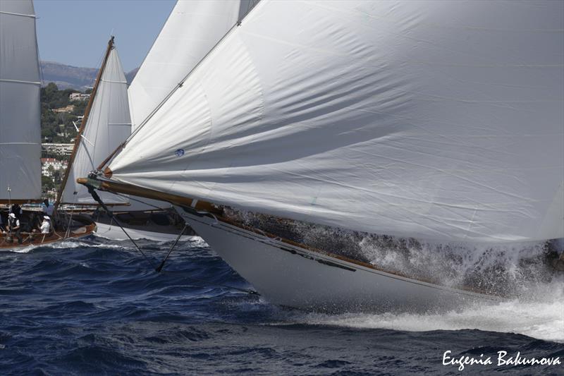 Final day of  Classic Yachts participating in the  Regates Royales Cannes, September 2019 photo copyright Eugenia Bakunova / www.mainsail.ru taken at Yacht Club de Cannes and featuring the Classic Yachts class