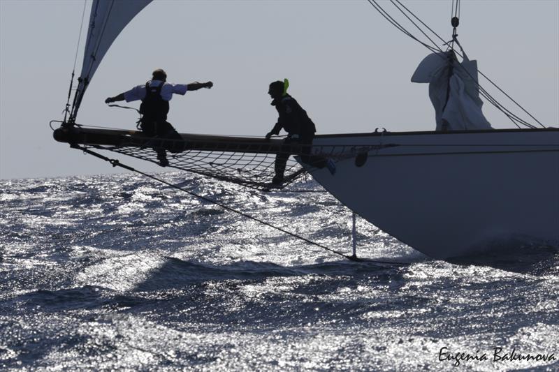 Final day of  Classic Yachts participating in the  Regates Royales Cannes, September 2019 photo copyright Eugenia Bakunova / www.mainsail.ru taken at Yacht Club de Cannes and featuring the Classic Yachts class