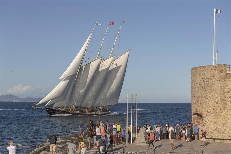 Les Voiles de Saint-Tropez, Day 3 photo copyright Gilles Martin-Raget taken at Société Nautique de Saint-Tropez and featuring the Classic Yachts class