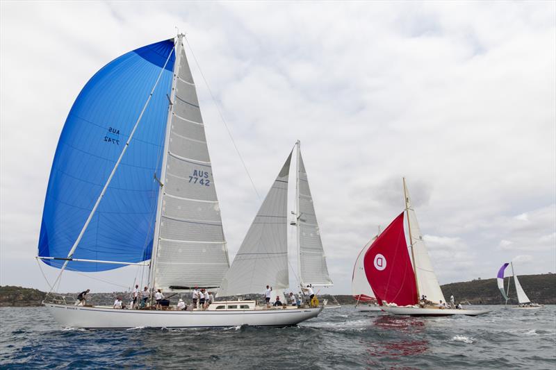 Kailoa II and Defiance resplendent in red - photo © Andrea Francolini