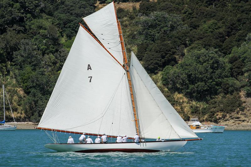 Two Rainbows - Rainbow - launched in 1898 and owned and raced for a decade 1950-1960 by Leo Bouzaid - Mahurangi Regatta - January 2020 - photo © Richard Gladwell / Sail-World.com