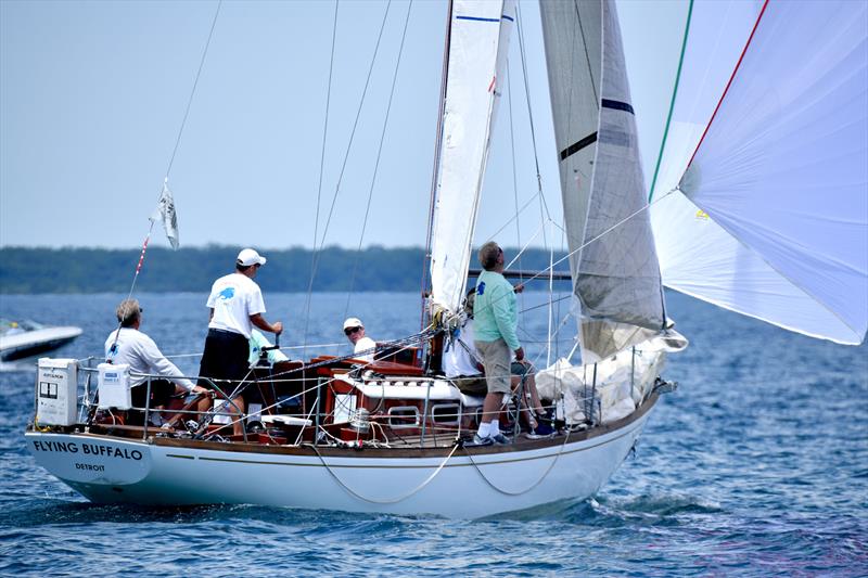 Racecourse action at the start of the 2019 Bayview Mackinac Race photo copyright Images courtesy of Martin Chumiecki/Element Photography taken at Bayview Yacht Club and featuring the Classic Yachts class