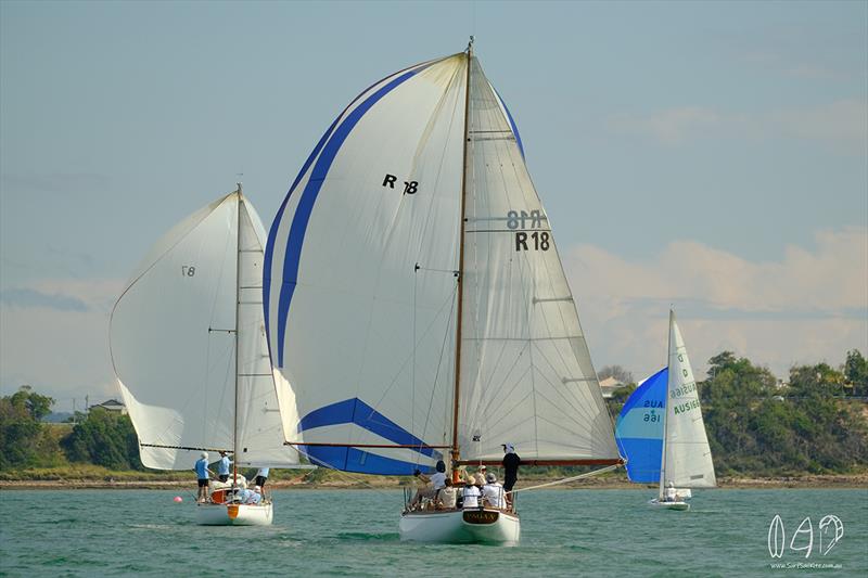 The leaders - Vintage Yacht Regatta - photo © Mitch Pearson / Surf Sail Kite