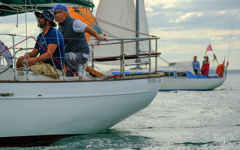 Enjoyable close racing - Vintage Yacht Regatta photo copyright Mitch Pearson / Surf Sail Kite taken at Queensland Cruising Yacht Club and featuring the Classic Yachts class