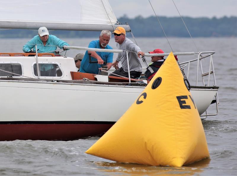 Alberg 30 rounding the mark - 2020 Helly Hansen NOOD Regatta Annapolis photo copyright Will Keyworth taken at Annapolis Yacht Club and featuring the Classic Yachts class