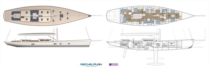 90' Classic Sloop photo copyright Reichel/Pugh Yacht Design taken at  and featuring the Classic Yachts class