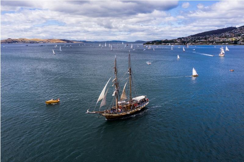 AWBF Parade of Sail 2021 photo copyright Australian Wooden Boat Festival taken at  and featuring the Classic Yachts class
