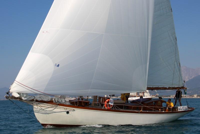 Oenone (1935) enjoys the Viareggio Historical Sails Meeting photo copyright P. Maccione taken at Vele Storiche Viareggio and featuring the Classic Yachts class