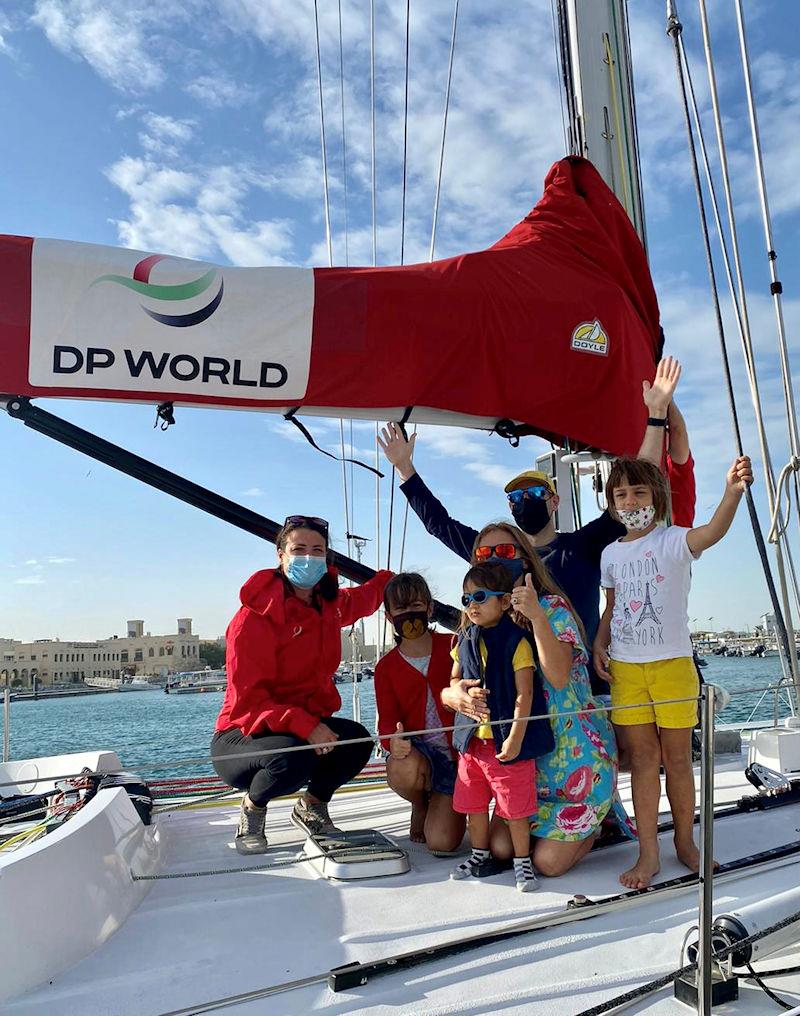 Maiden departs Dubai on the 2021-2024 World Tour photo copyright Mack Edwards / The Maiden Factor taken at Dubai Offshore Sailing Club and featuring the Classic Yachts class