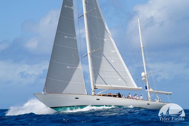 Beautiful 91' Spirit of Tradition wooden yawl Bequia built in Maine - 2022 Antigua Classic Yacht Regatta photo copyright Tyler Fields Photography taken at Antigua Yacht Club and featuring the Classic Yachts class