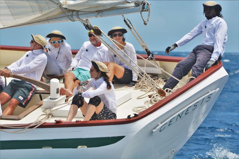 Genesis 42' Alwyn Enoe Carriacou sloop - 2022 Antigua Classic Yacht Regatta photo copyright Antigua Classic Yacht Regatta taken at Antigua Yacht Club and featuring the Classic Yachts class
