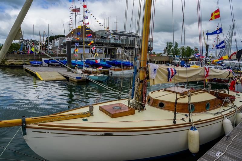 Vintage Yachts on display at RLymYC's Centenary Vintage and Classic Exhibition photo copyright Paul French taken at Royal Lymington Yacht Club and featuring the Classic Yachts class